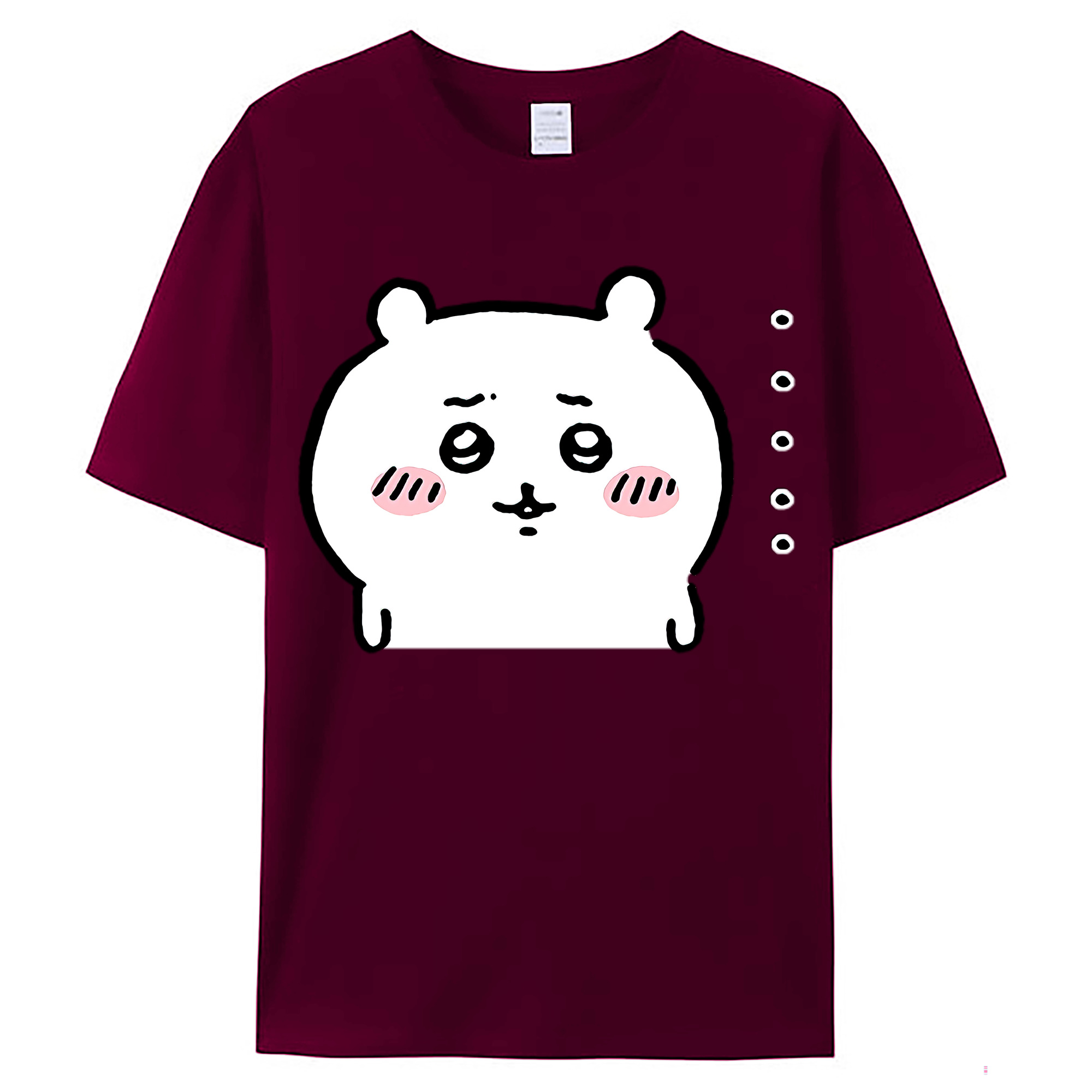 （画像用） ちいかわ ちいかわ Chii-kawa chiikawa レディースカジュアルプリントTシャツ（綿100％）